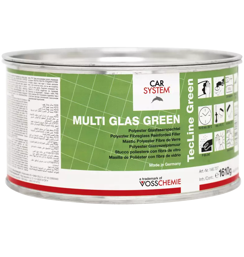 HK016 Glass Fiber Polyester Putty Car Body Filler Green For Repair